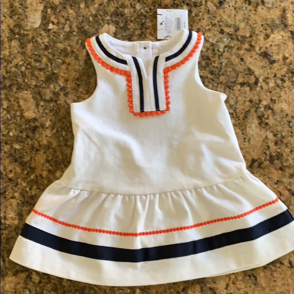 Janie and Jack 6-12 mo white dress